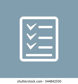Checklist Icon Vector flat design style