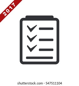 Checklist Icon Vector flat design style