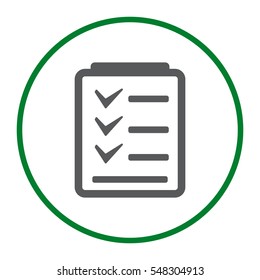 Checklist Icon Vector flat design style