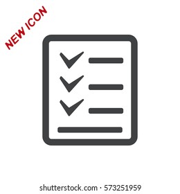Checklist Icon Vector flat design style