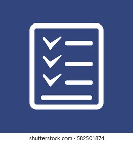 Checklist Icon Vector flat design style