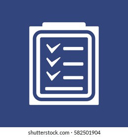 Checklist Icon Vector flat design style