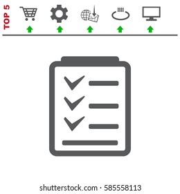 Checklist Icon Vector flat design style