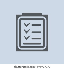 Checklist Icon Vector flat design style