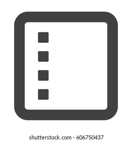 Checklist Icon Vector flat design style