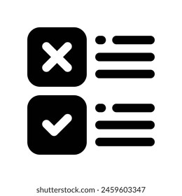 Checklistensymbol. Vektorgrafik-Symbolsymbol für Ihre Website, Ihr Handy, Ihre Präsentation und Ihr Logo-Design.