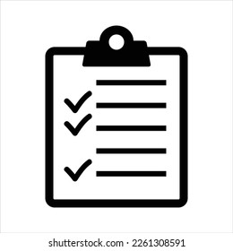 Checklist icon vector graphic illustration