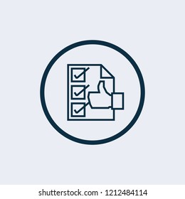 Checklist icon. Vector illustration