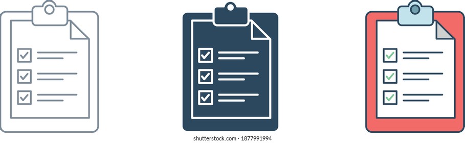 Icono de lista de comprobación Ilustración vectorial I 