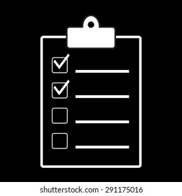 checklist icon , vector illustration