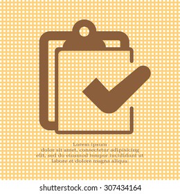 checklist icon, vector illustration