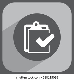 checklist icon, vector illustration