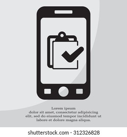 checklist icon, vector illustration