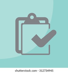 checklist icon, vector illustration