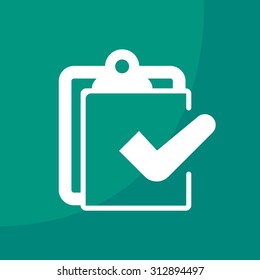 checklist icon, vector illustration