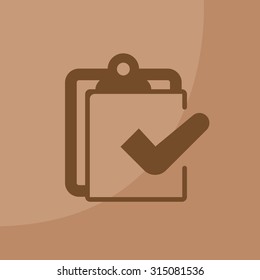 checklist icon, vector illustration