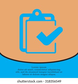 checklist icon, vector illustration