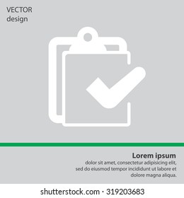checklist icon, vector illustration