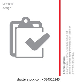 checklist icon, vector illustration