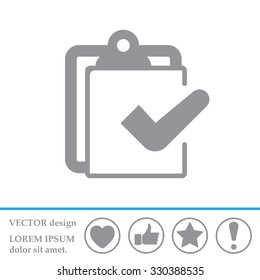 checklist icon, vector illustration