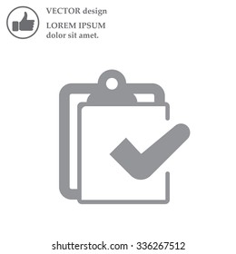 checklist icon, vector illustration
