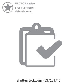 checklist icon, vector illustration