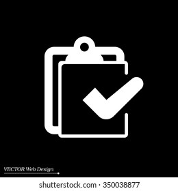 checklist icon, vector illustration