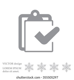 checklist icon, vector illustration