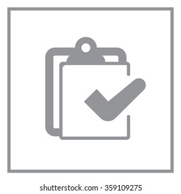 checklist icon, vector illustration