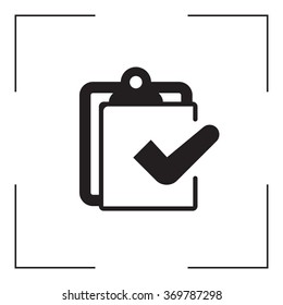 checklist icon, vector illustration