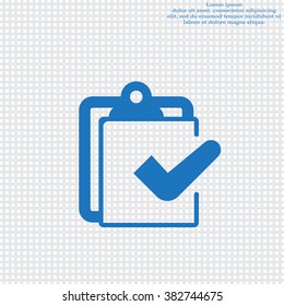 checklist icon, vector illustration