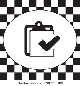 checklist icon, vector illustration