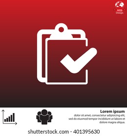 checklist icon, vector illustration