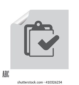 checklist icon, vector illustration