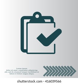 checklist icon, vector illustration