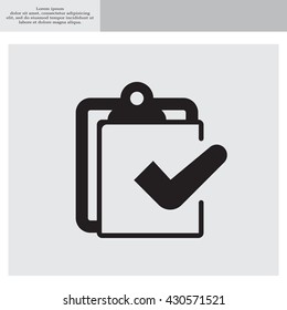 checklist icon, vector illustration