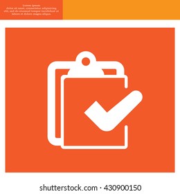 checklist icon, vector illustration