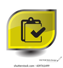 checklist icon, vector illustration