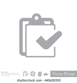 checklist icon, vector illustration