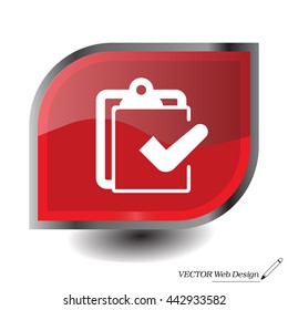 checklist icon, vector illustration