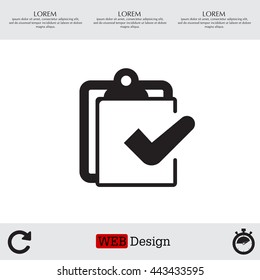 checklist icon, vector illustration