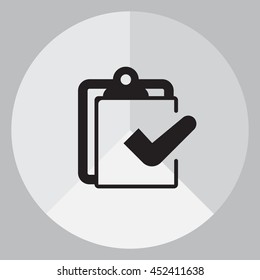 checklist icon, vector illustration