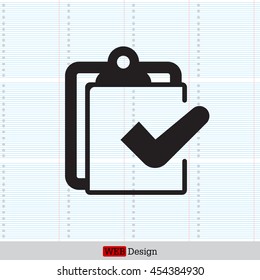 checklist icon, vector illustration