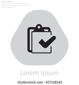 checklist icon, vector illustration