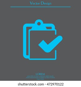 checklist icon, vector illustration