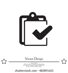 checklist icon, vector illustration
