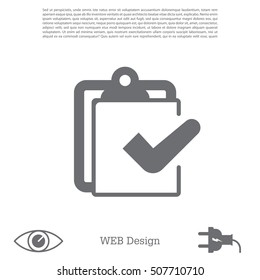 checklist icon, vector illustration