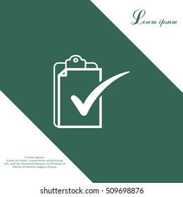 checklist icon, vector illustration