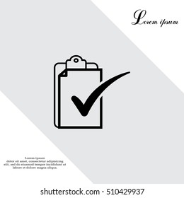 checklist icon, vector illustration