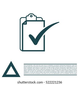 checklist icon, vector illustration